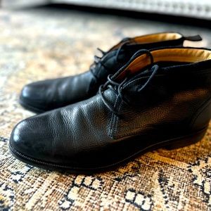 Cole haan black leather Chuka boots. Only worn once. Size 10, perfect condition.